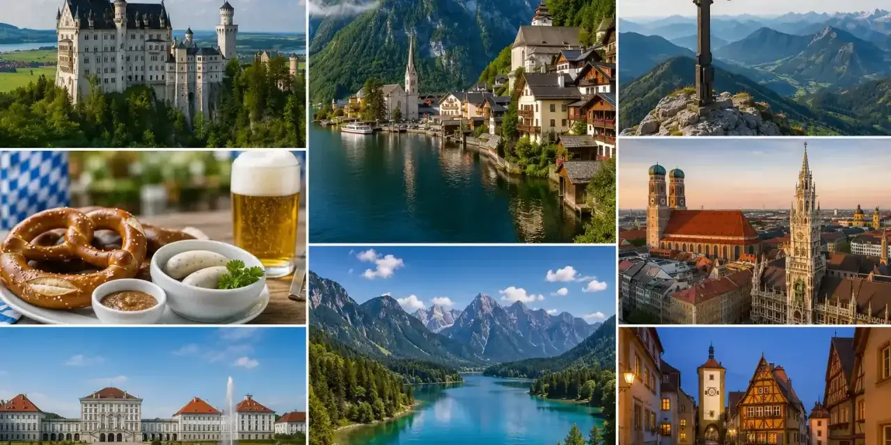 Zamek Neuschwanstein, Monachium, jezioro i góry, precle z piwem – to wszystko Bawaria, Niemcy.