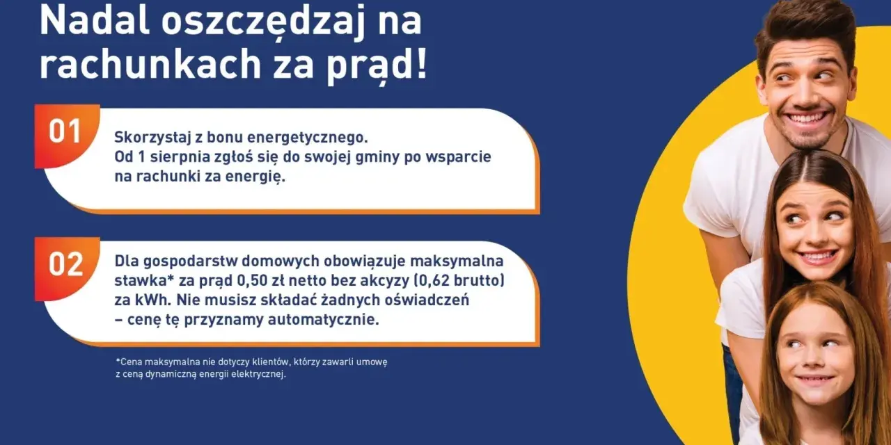 Zamrożenie cen prądu: bon energetyczny i maksymalna stawka 0,50 zł/kWh dla gospodarstw domowych. Oszczędzaj na rachunkach!