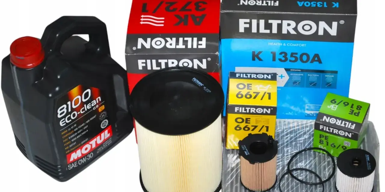 Olej Motul 8100 ECO-clean SAE 0W-30 do jakich silników? Zestaw filtrów Filtron do kompleksowej wymiany.