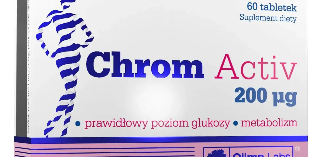 Chrom Activ 200 µg – suplement diety wspierający metabolizm i prawidłowy poziom glukozy. Idealny dla osób dbających o linię, wsparcie w procesie odchudzania.