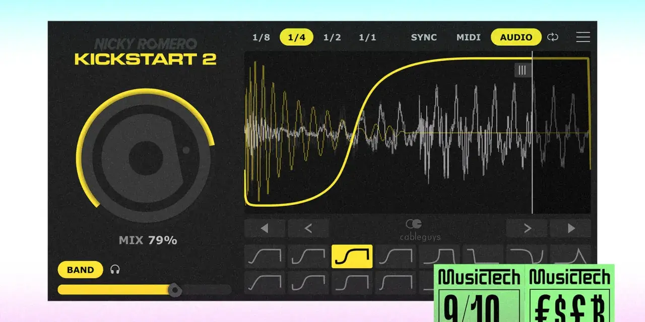 Nicky Romero Kickstart 2: ein Musikproduktions-Tool mit Wellenform-Anzeige und Auszeichnungen.