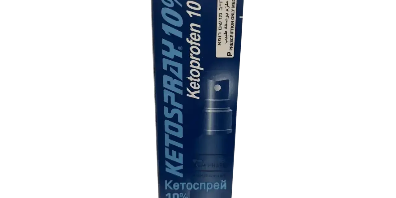 Opakowanie Ketospray Forte 10% z ketoprofenem, spray na skórę 25ml.