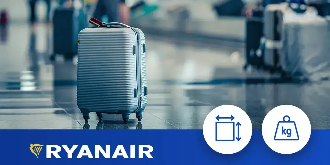Walizka na lotnisku. Dowiedz się, ile kosztuje bagaż rejestrowany w Ryanair, sprawdzając wymiary i wagę.