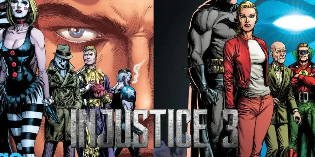 El cómic Injustice 3 presenta a Batman y otros héroes enfrentando la injusticia.
