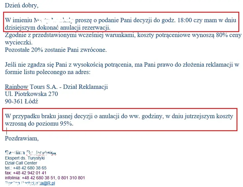 Jak napisać odwołanie od decyzji biura podróży, aby je uzyskać?