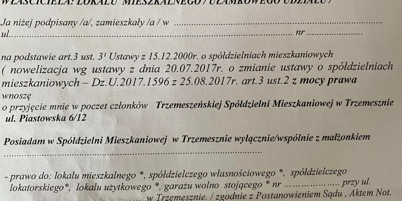 Członkostwo w spółdzielni mieszkaniowej: Obowiązek czy Twój wybór?