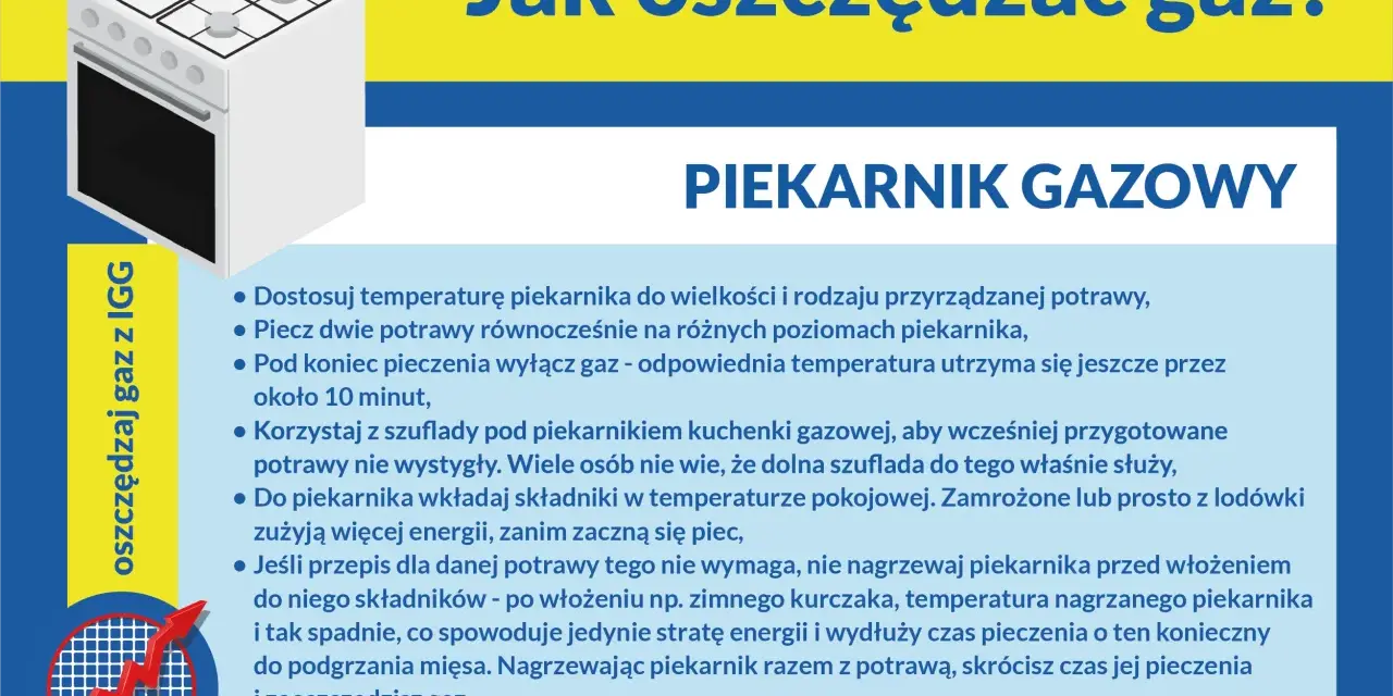 Jak oszczędzać gaz? Piekarnik gazowy - wskazówki dotyczące efektywnego użytkowania i obniżania rachunków za gaz.