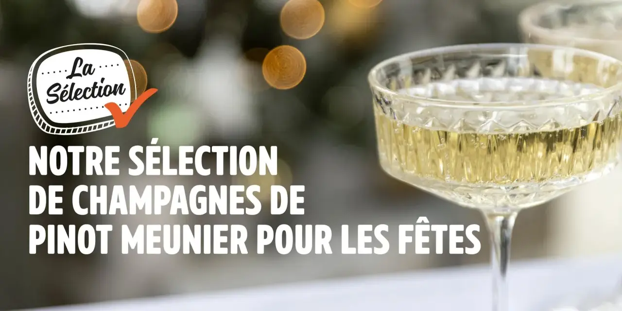 Notre sélection de champagnes de Pinot Meunier pour les fêtes. Des bulles fines pour célébrer.