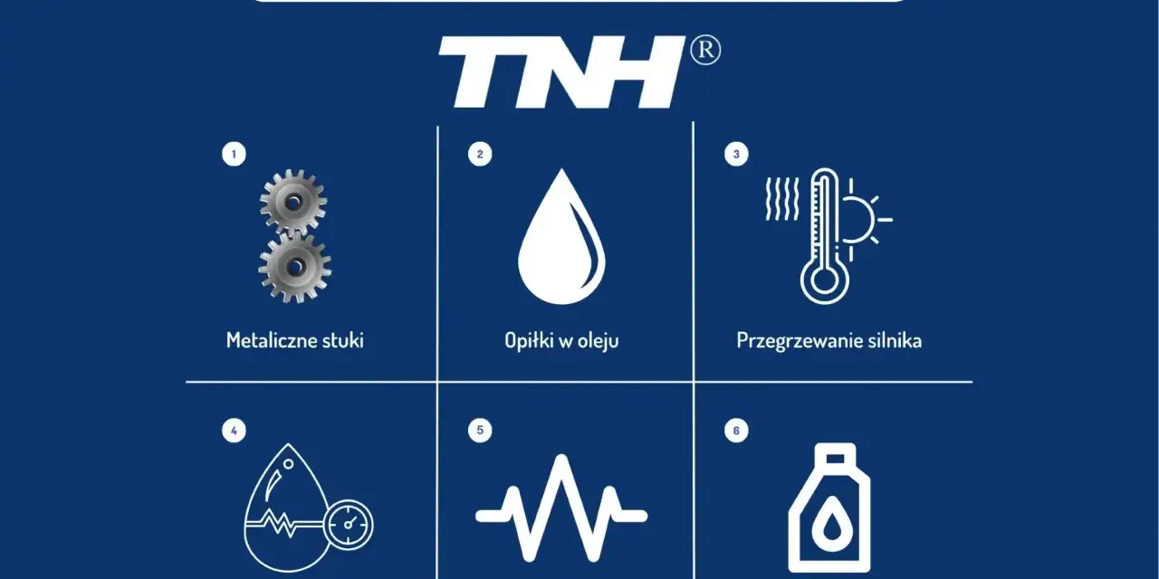 Objawy obróconej panewki: metaliczne stuki, opiłki w oleju, przegrzewanie silnika, spadki ciśnienia oleju, silne wibracje silnika, zwiększone zużywanie oleju.