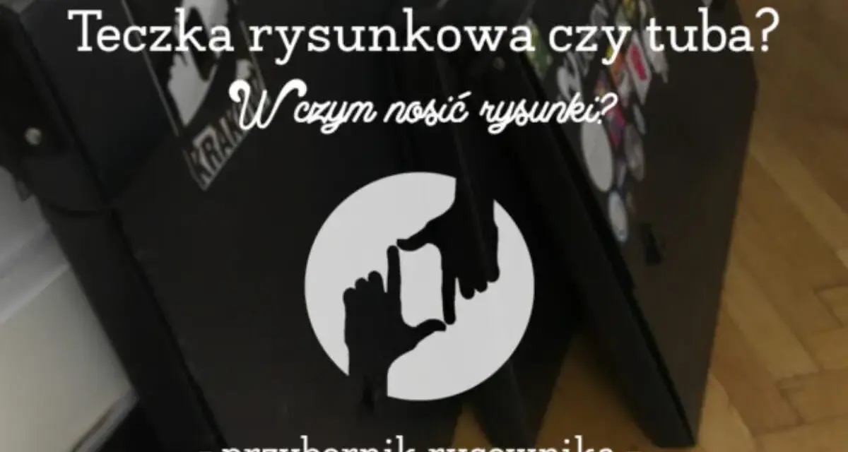 Czarna teczka architekta, pełna naklejek, sugeruje, że to idealne miejsce w teczce architekta na przechowywanie rysunków.