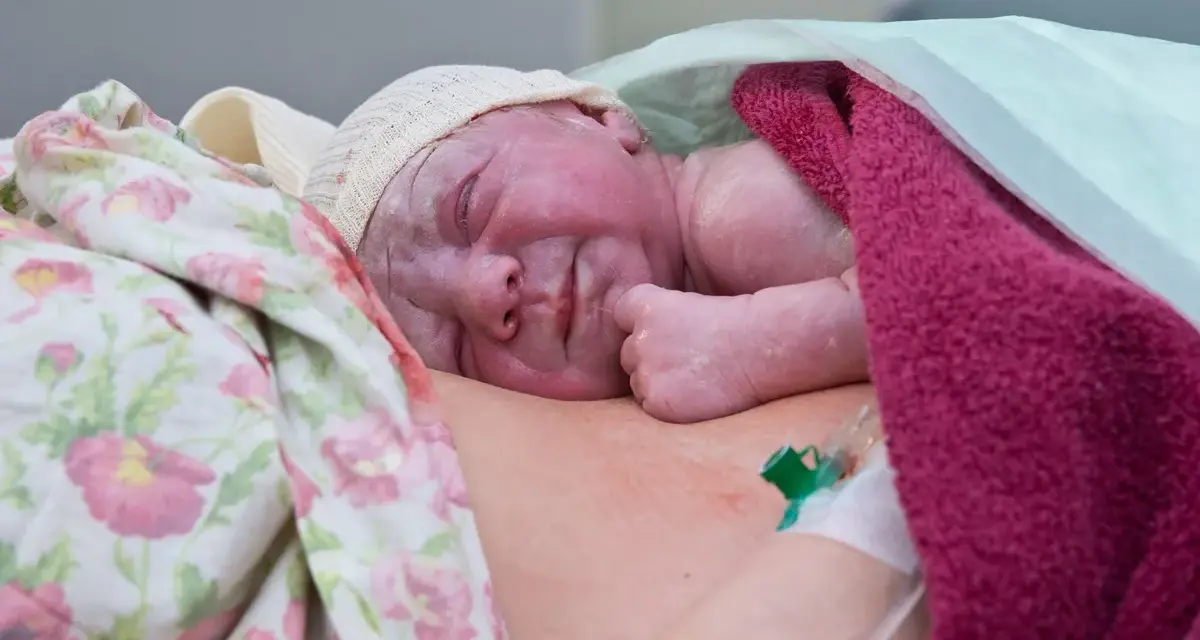 Nowe życie na piersi mamy. Pierwsze chwile po narodzinach to czas na kangurowanie i budowanie więzi.