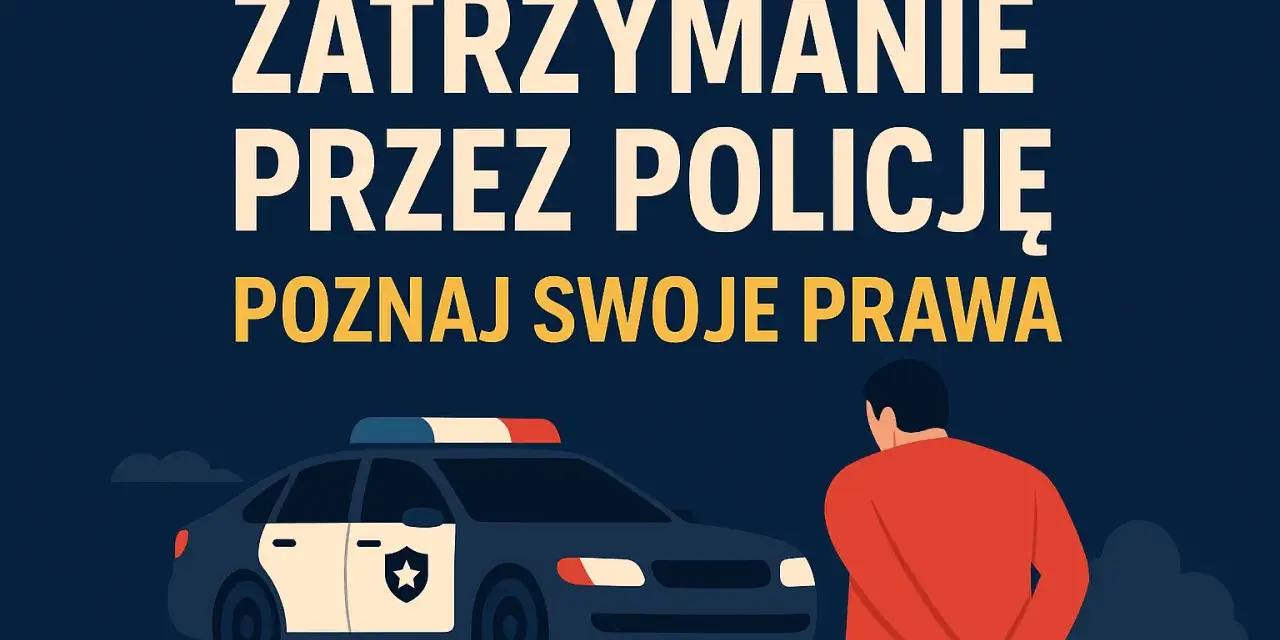 Zatrzymanie przez policję. Poznaj swoje prawa, gdy jesteś w kajdankach obok radiowozu.