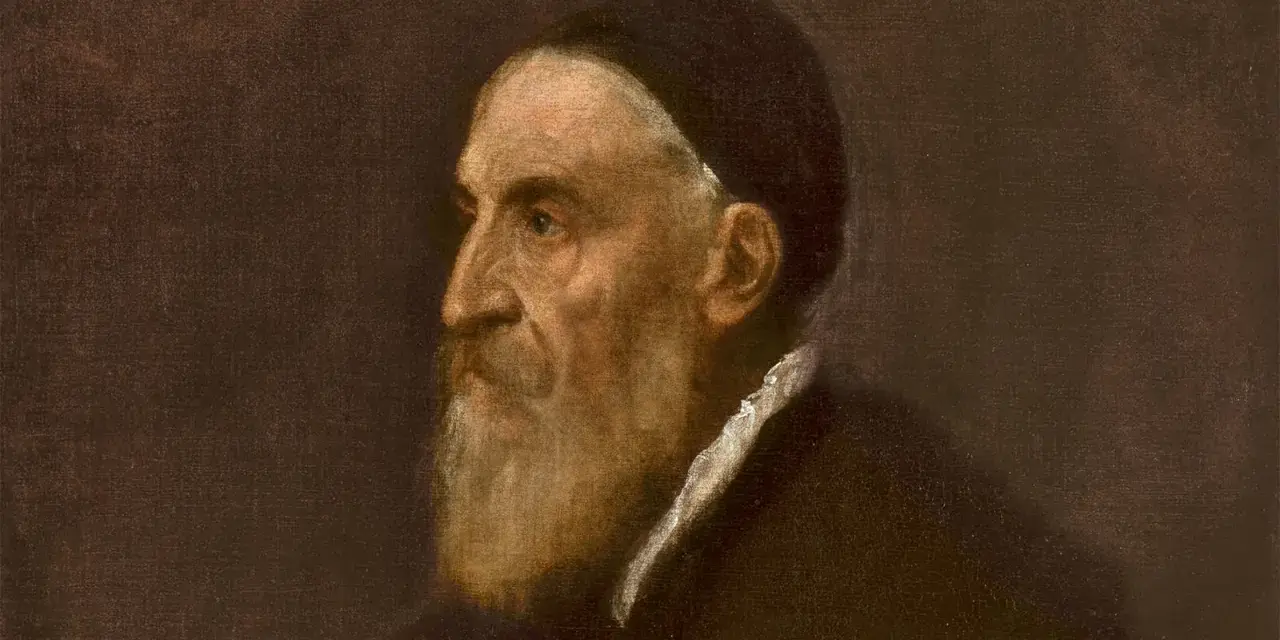 Portret starca z brodą i czarną czapką, jedno z wybitnych dzieł Tycjana.