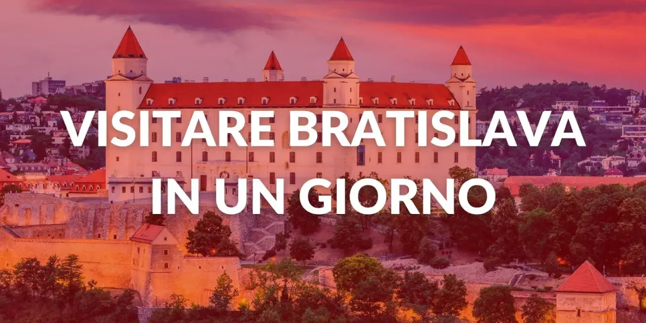 Castello di Bratislava al tramonto, ideale per scoprire cosa vedere a Bratislava in un giorno.