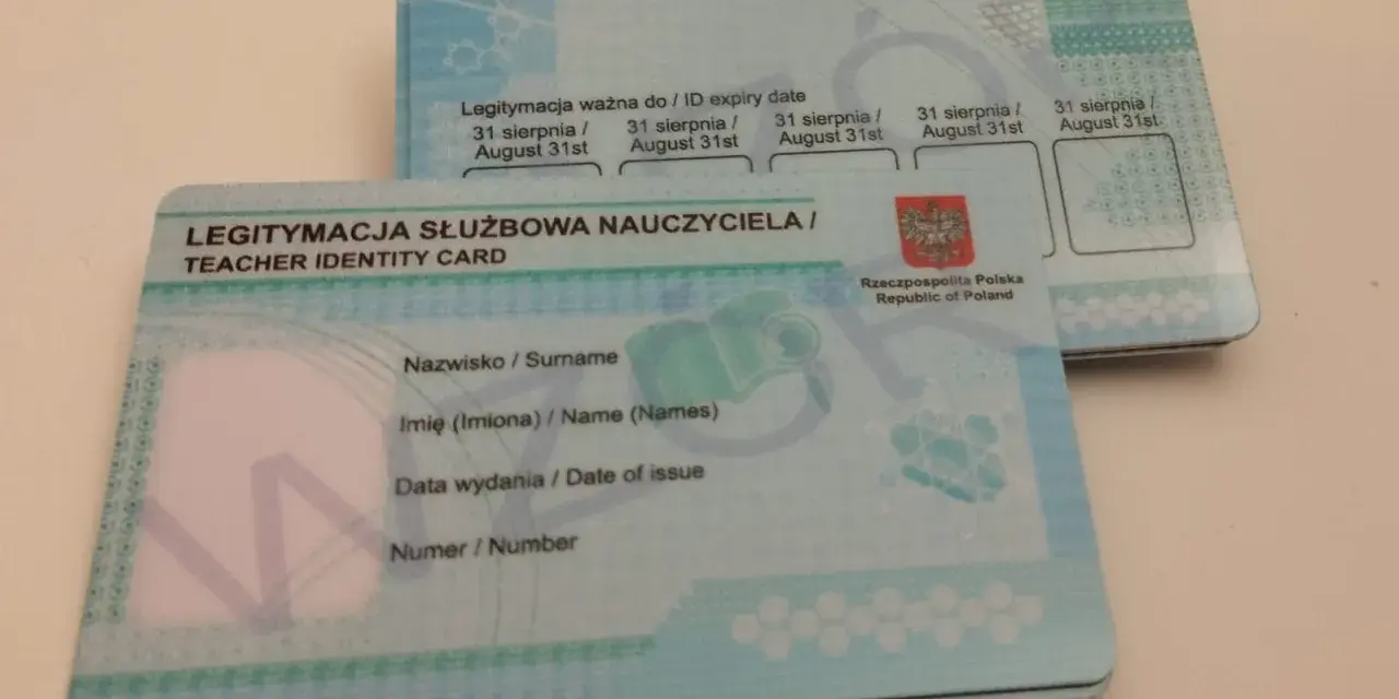 Legitymacja nauczyciela zniżki. Dokument potwierdza uprawnienia do ulg.