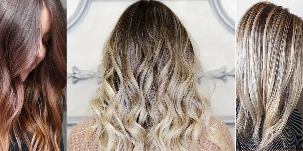 Trzy kobiety z różnymi fryzurami: ciemne włosy z rudymi końcówkami, brązowe przechodzące w blond ombre, oraz blond z jaśniejszymi pasemkami. Dylemat: najpierw ombre czy odrosty?
