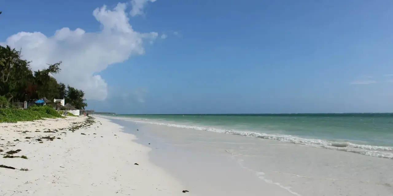 Piękna plaża na Zanzibarze, idealna do relaksu. Zastanawiasz się, ile pieniędzy zabrać na Zanzibar? Tutaj możesz odpocząć od zgiełku.