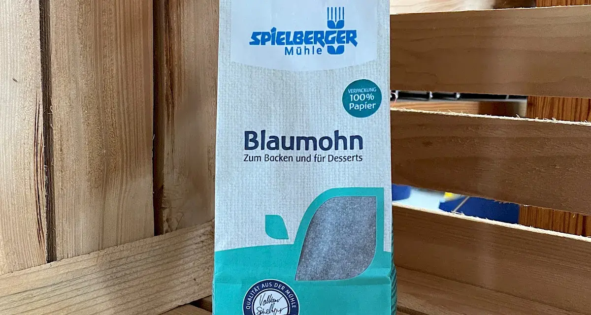 Bio Blaumohn zum Backen und für Desserts von Spielberger Mühle. Perfekt für Kuchen und süße Leckereien.