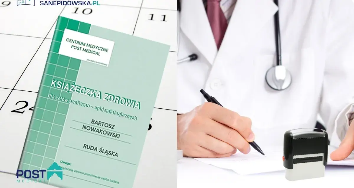 Książeczka zdrowia do celów sanitarno-epidemiologicznych, ważna dla Bartosza Nowakowskiego z Rudy Śląskiej. Dowiedz się, ile jest ważna książeczka sanepidowska.