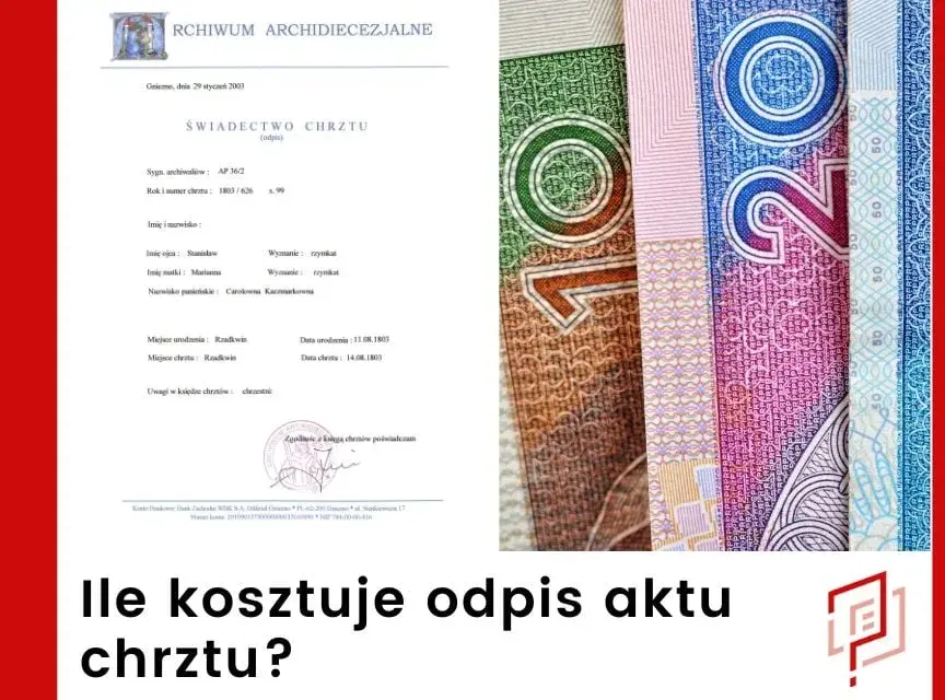 Akt chrztu do ślubu: Ile zapłacisz i jak go uzyskać?