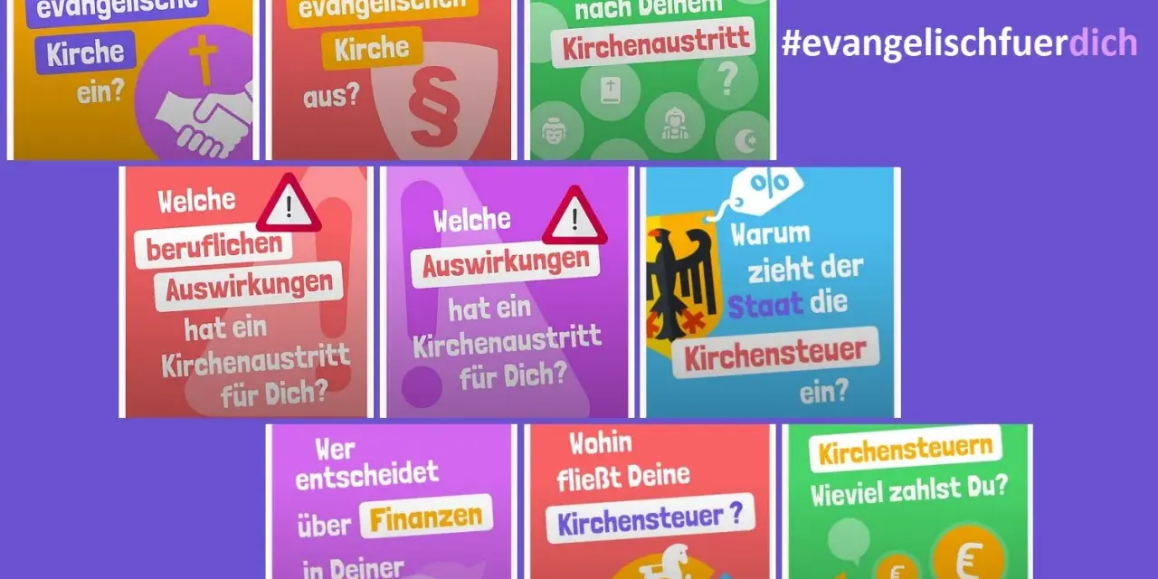 Infos zum Kirchenaustritt: Wie trittst du aus? Welche Auswirkungen hat ein Kirchenaustritt? Wohin fließt Kirchensteuer? #evangelischfuerdich
