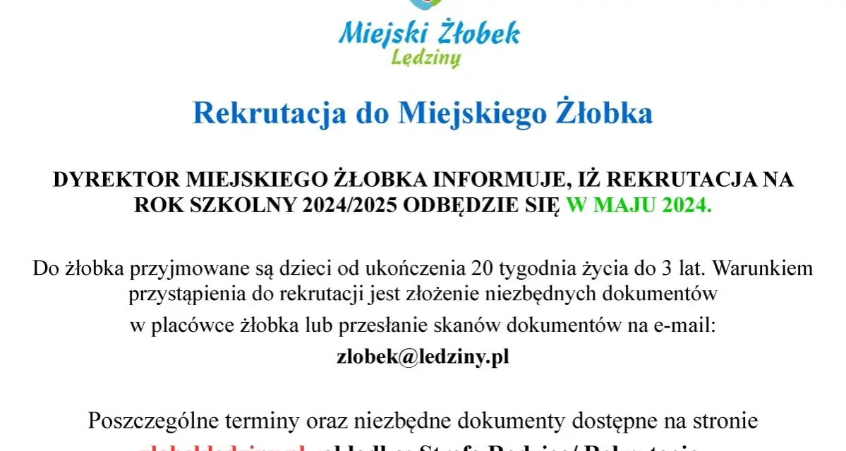 Kiedy zapisy do żłobka? Sprawdź terminy i ważne informacje