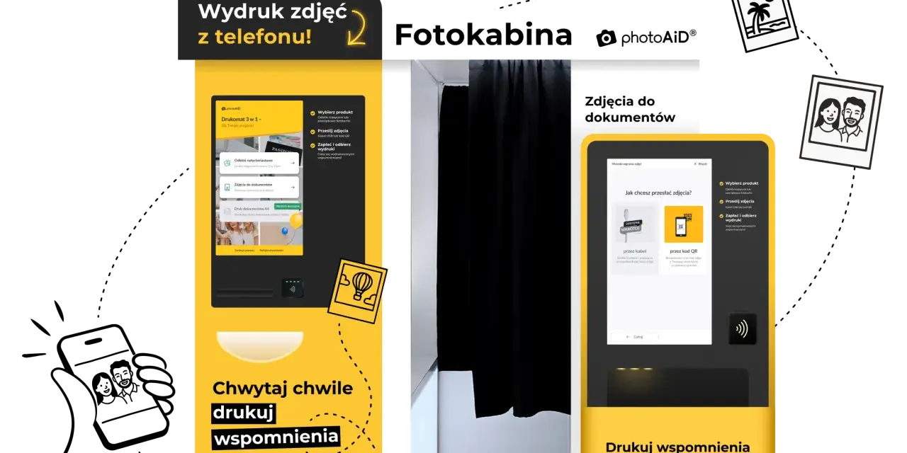 Chwytaj chwile i drukuj wspomnienia! Gdzie wywołać zdjęcia na miejscu? W fotokabinie photoAiD wydrukujesz zdjęcia z telefonu i dokumentów.