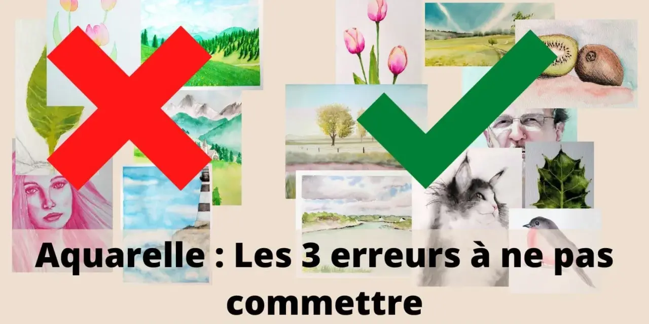 Aquarelle : éviter les erreurs courantes. Apprenez à bien faire du gris en aquarelle avec des exemples de réussites et d'échecs.