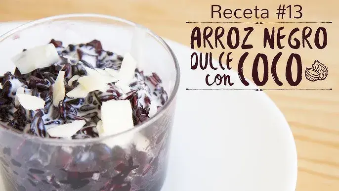 Postre de arroz negro: ¿dulce o salado? Descubre su receta exótica