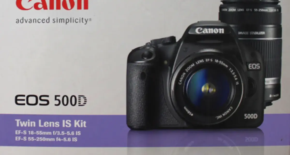 Canon EOS 500D z dwoma obiektywami, idealny do uchwycenia każdej chwili.