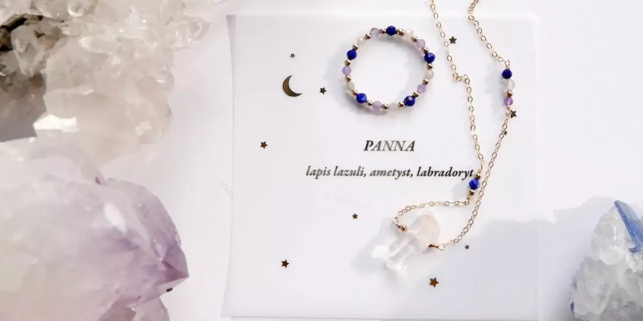 Biżuteria z lapis lazuli, ametystu i labradorytu. Idealna dla Panny, podkreślająca jej charakterystykę.