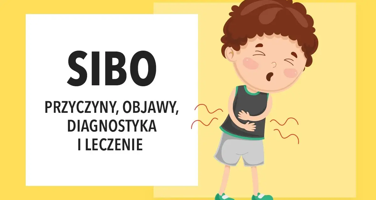 Chłopiec cierpi na bóle brzucha, co może być objawem SIBO. Dowiedz się, co to jest SIBO, jego przyczyny, objawy i leczenie.