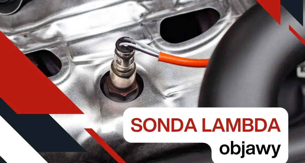 Sonda lambda zamontowana w silniku samochodowym, kluczowy element do kontroli spalin.