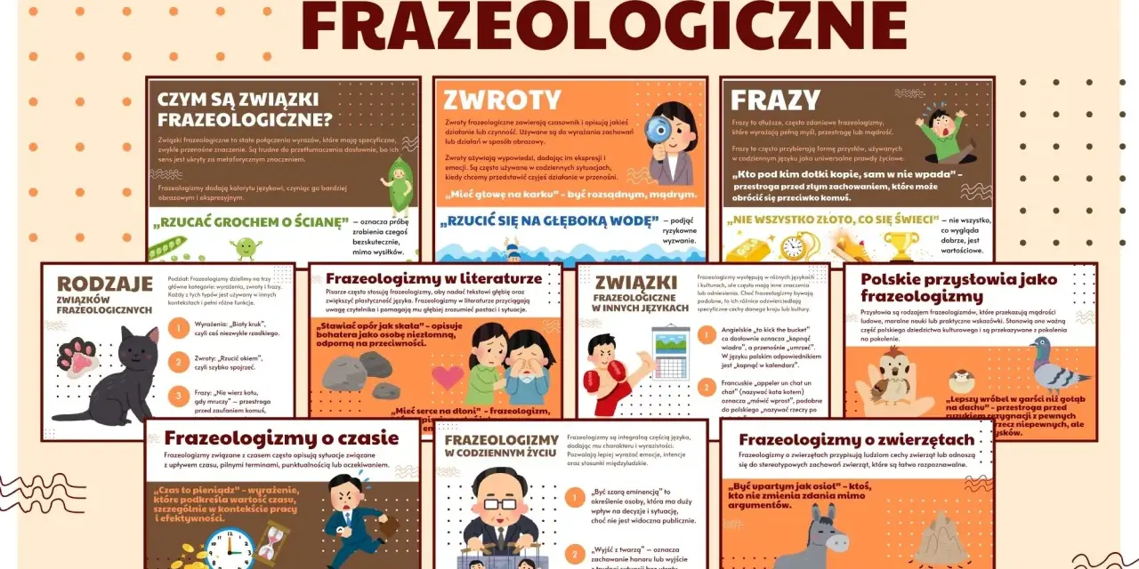 Związki frazeologiczne to barwne perełki języka. Poznaj ich rodzaje, przykłady i znaczenia, by wzbogacić swoją polszczyznę.