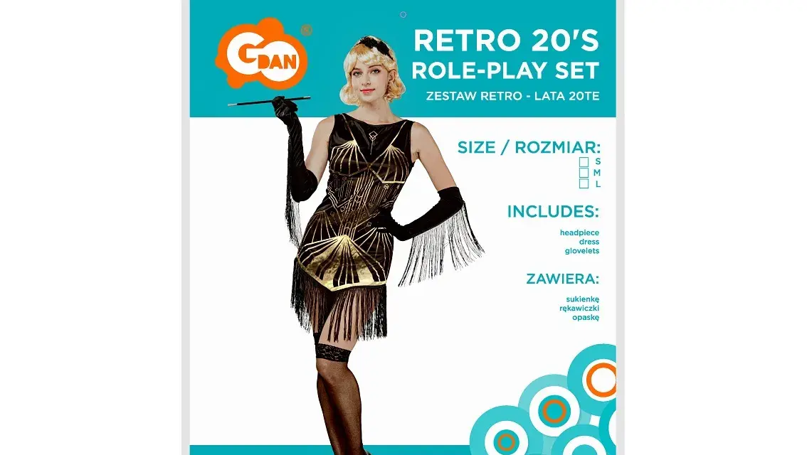 Stylowe stroje retro lata 20 na imprezy tematyczne i bal karnawałowy