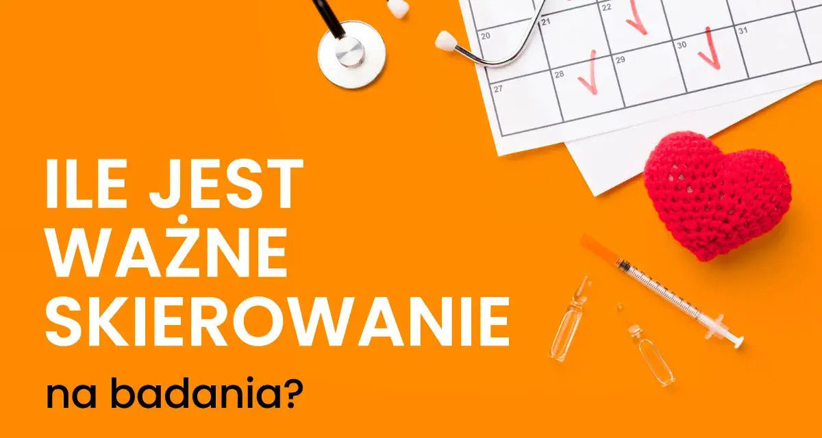 Jak długo jest ważne skierowanie na badanie krwi? Stetoskop, kalendarz z zaznaczonymi datami, strzykawka i serce sugerują tematykę medyczną.