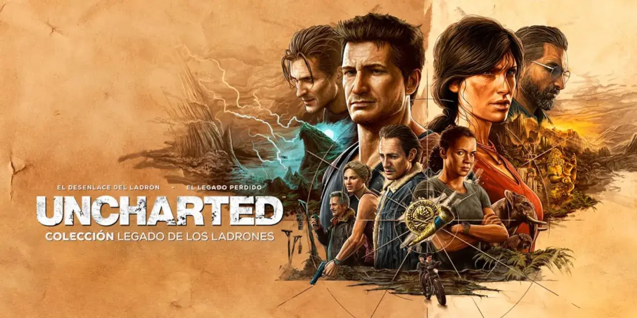Uncharted: Colección Legado de los Ladrones para PC. Nathan Drake y Chloe Frazer en una aventura épica.