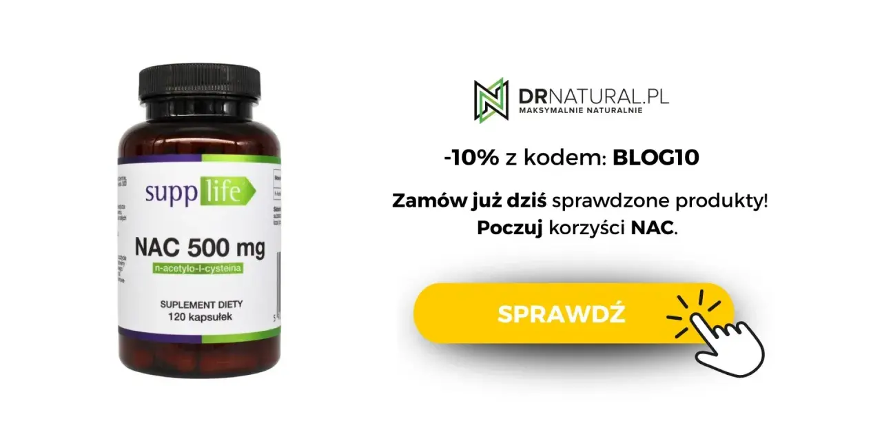 Suplement diety NAC 500 mg od Supplife. Zamów już dziś i poczuj korzyści NAC. Sprawdź!