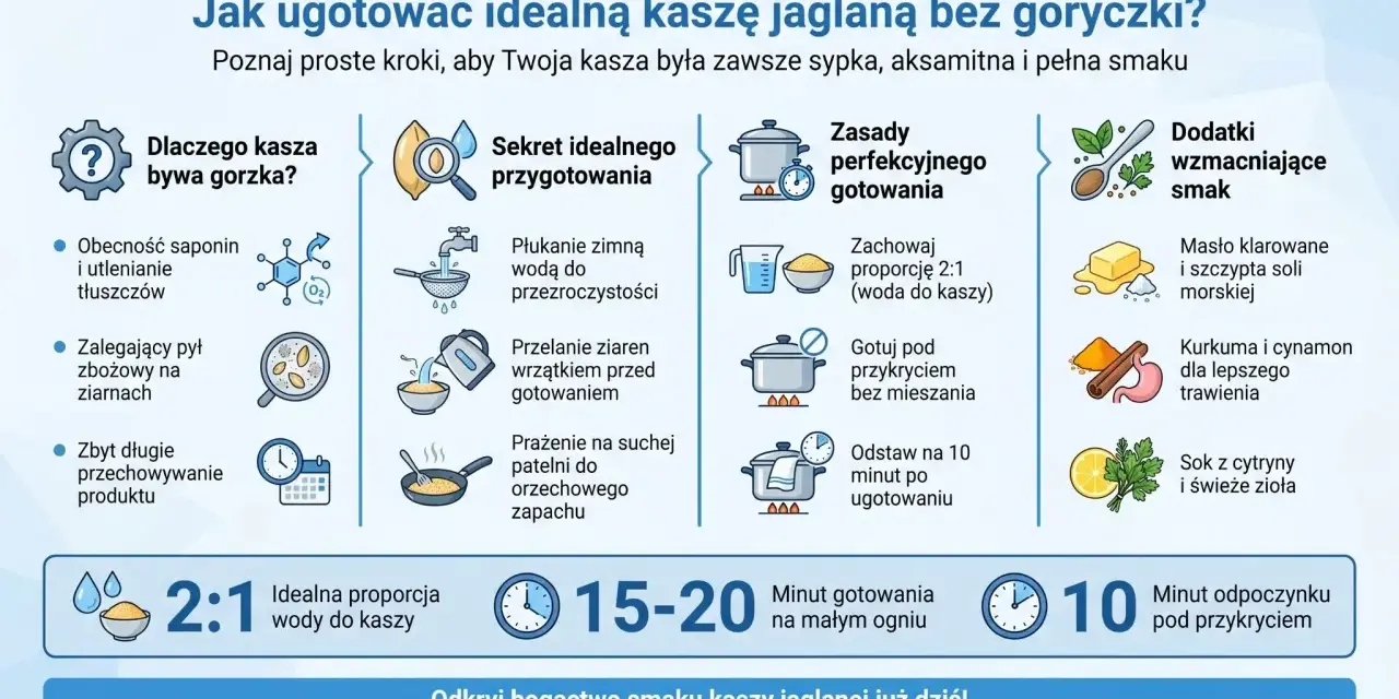 Jak ugotować idealną kaszę jaglaną bez goryczki? Porady dotyczące gotowania kaszy jaglanej, proporcje wody i dodatki.