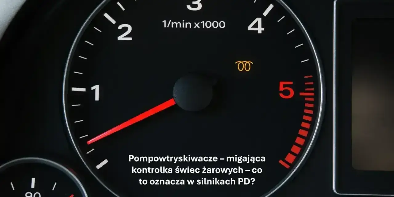 Na desce rozdzielczej miga kontrolka sprężynka, sygnalizując problem z pompowtryskiwaczami w silniku PD.