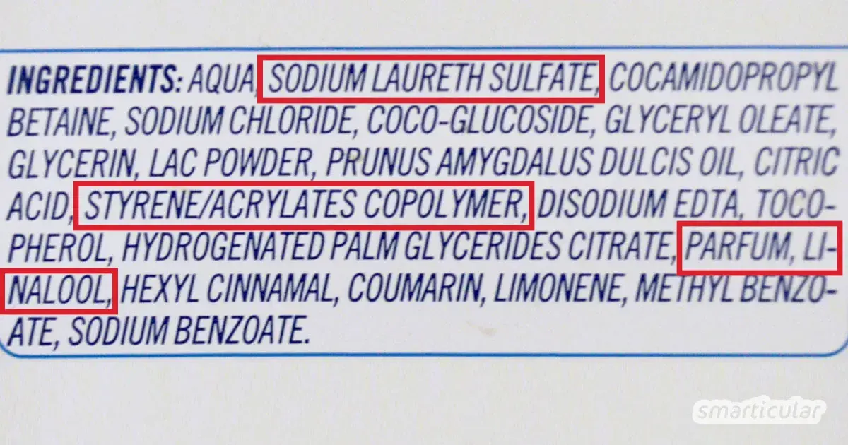 Bedenkliche Inhaltsstoffe in Kosmetik: Liste, Erkennung & Vermeidung.