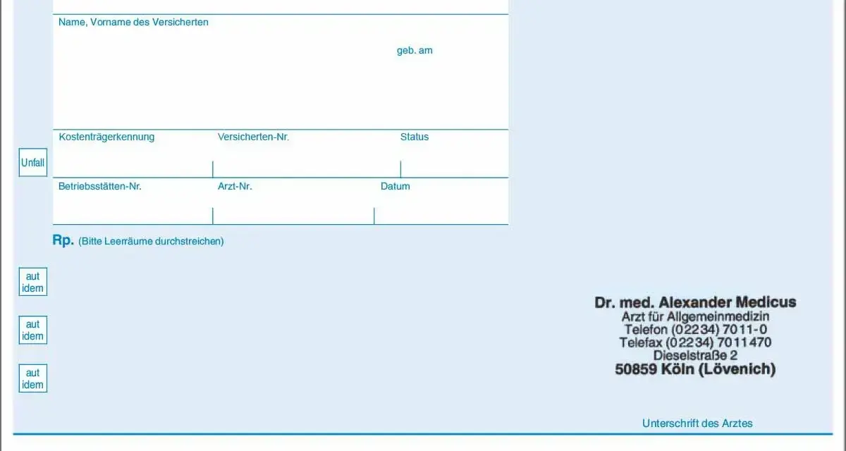 Privatrezept e Rezept Kassenpatient: Kosten und wichtige Infos für Sie