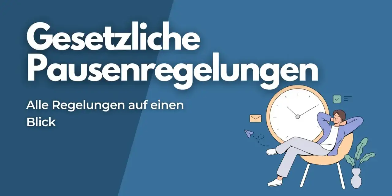 Gesetzliche Pausenregelungen: Alle Regeln auf einen Blick. Erfahren Sie, ab wie vielen Stunden Pause Sie Anspruch auf Erholung haben.