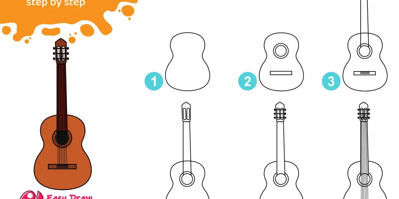 Gitarre zeichnen: Einfache Schritte für Anfänger & coole Designs