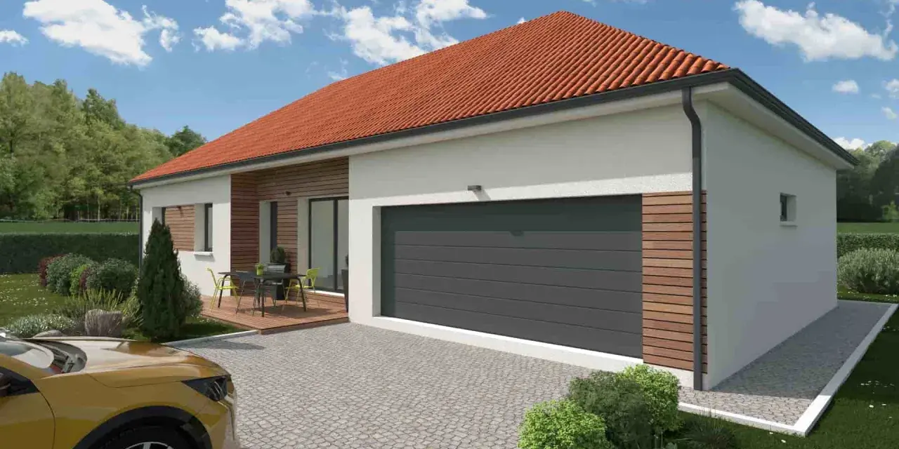 Maison moderne 100m2 avec garage, terrasse et jardin. Le prix maison neuve 100m2 sans terrain est un bon point de départ pour votre projet.