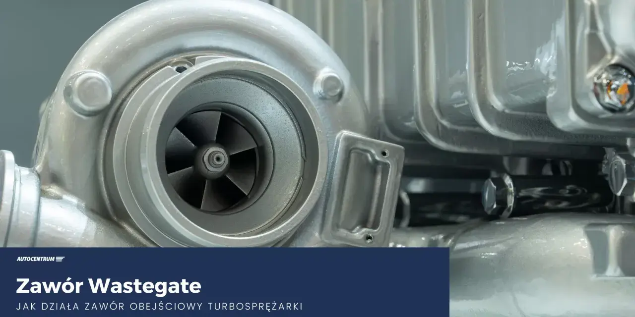 Zawór wastegate to kluczowy element turbosprężarki, który reguluje jej pracę. Widoczny na zdjęciu mechanizm turbiny.