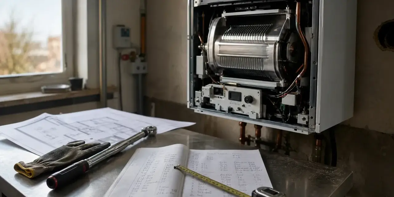 Caldaia 35 kw quanti mq riscalda? Progetto e strumenti sul tavolo per l'installazione.