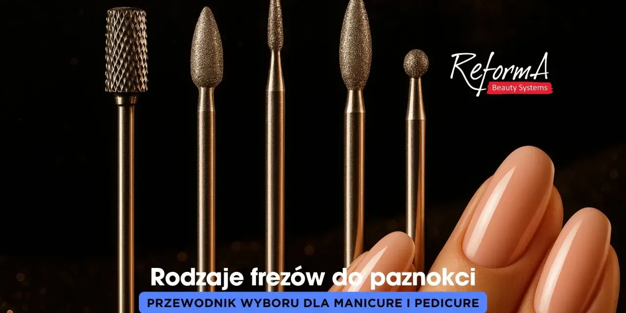 Jaki frez do czego? Przewodnik po frezach do paznokci ReformA. Różne kształty do manicure i pedicure.