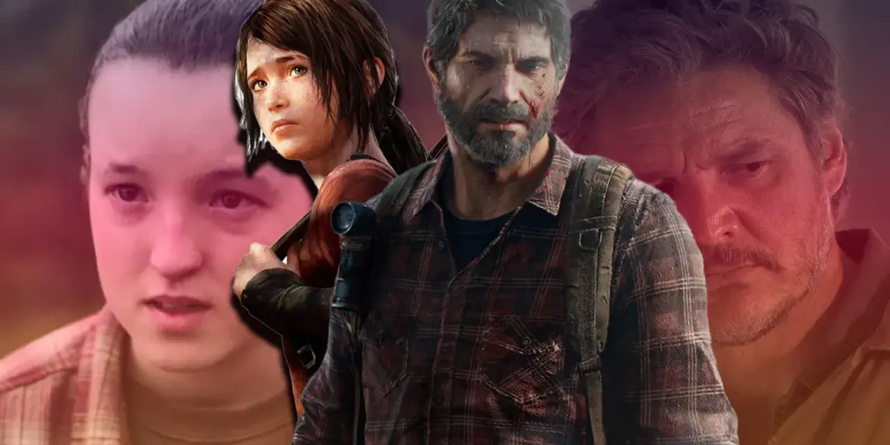 Joel y Ellie, protagonistas de The Last of Us Parte 1, miran con determinación.