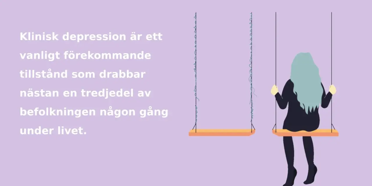 Illustration of a person on a swing next to an empty swing.